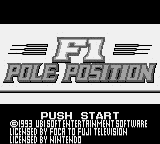 F1 Pole Position Title Screen